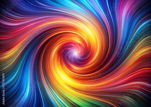 Colorful Vortex Abstract Background - Long Exposure Photography, swirling nebula, psychedelic art