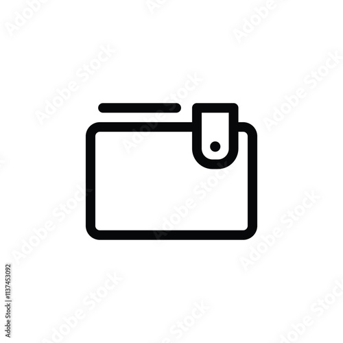 wallet icon digital wallet payment icon outline style UI UX  illustration