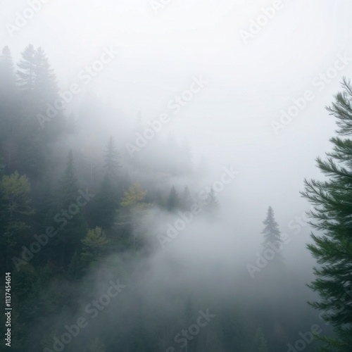 Misty Morning in the Forest