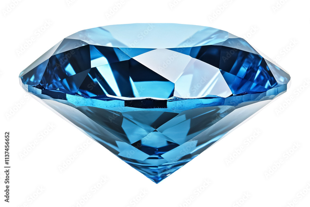 Blue diamond on a white background. isolated background. Blue diamond on a white background. isolated background.