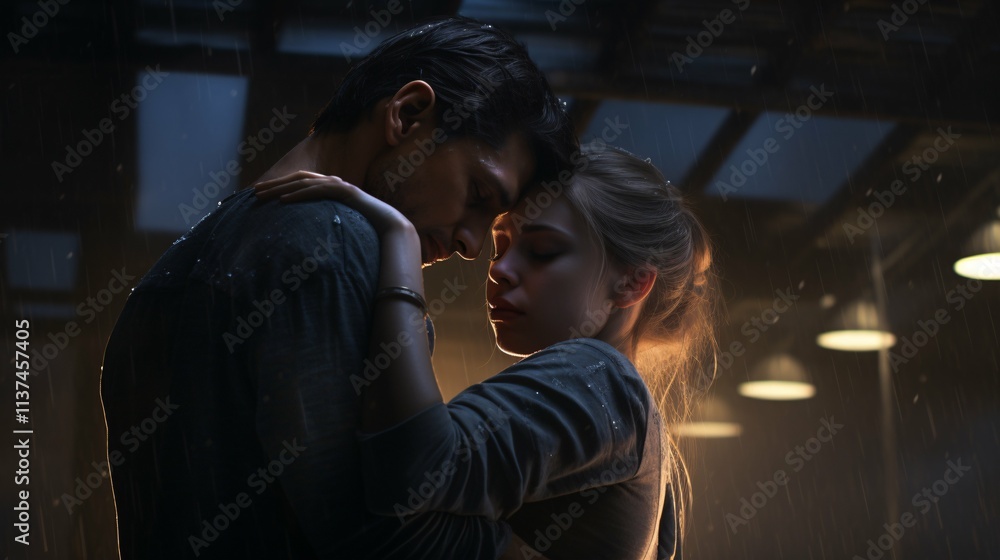 An intimate scene of two close friends sharing a heartfelt confession, embracing in tears, radiating genuine emotions and deep trust under soft lighting. An intimate scene of two close friends sharing a heartfelt confession, embracing in tears, radiating genuine emotions and deep trust under soft lighting.