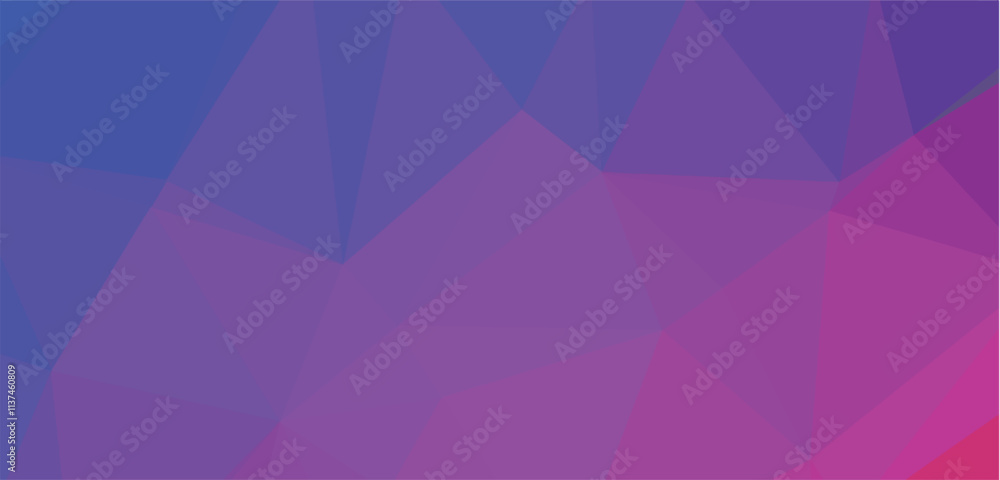 Obraz premium Gradient multicolor polygon pattern. Low poly design. Vector illustration 