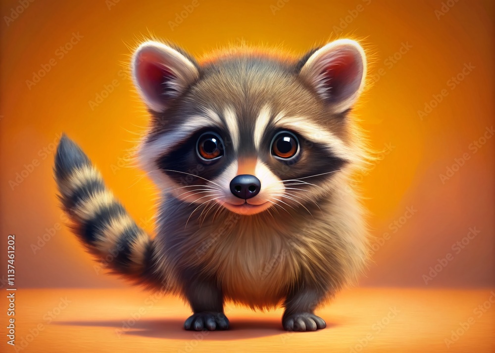 Cute Raccoon Baby Print, Adorable Baby Raccoon Illustration, Cool Raccoon Artwork, Funny Raccoon Design Cute Raccoon Baby Print, Adorable Baby Raccoon Illustration, Cool Raccoon Artwork, Funny Raccoon Design