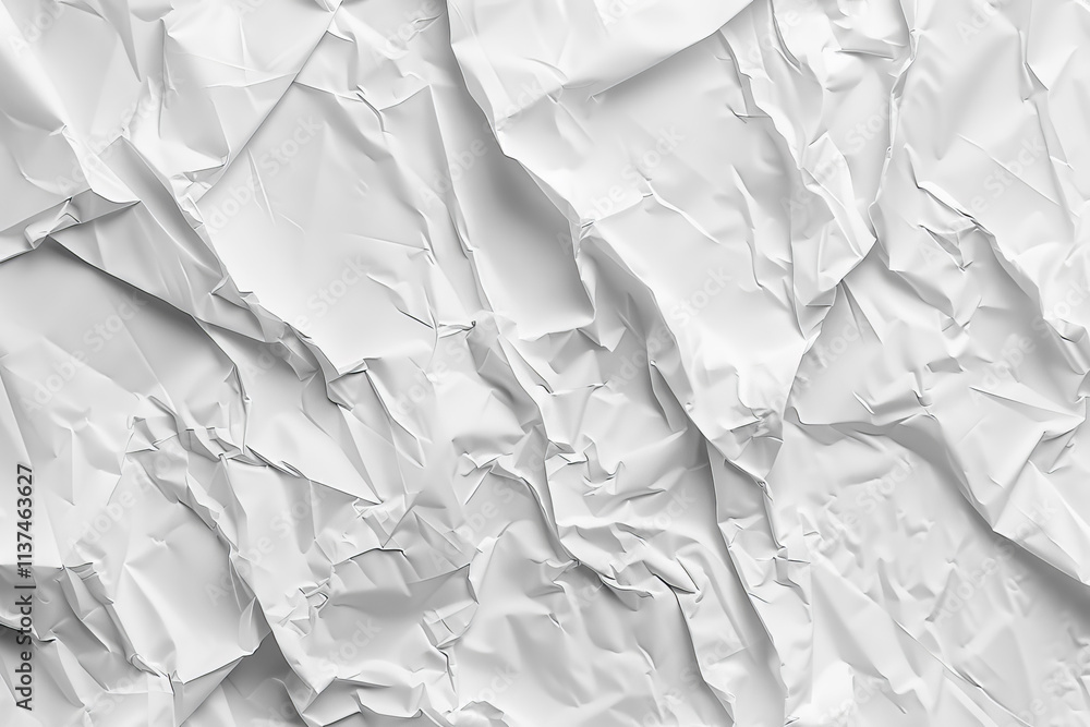 Closeup of a crumpled blank sheet of old paper with a rough, textured surface, perfect for vintage designs and backgrounds. Closeup of a crumpled blank sheet of old paper with a rough, textured surface, perfect for vintage designs and backgrounds.
