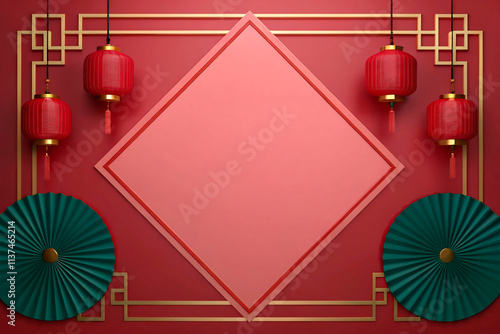 chinise  new year red background18 photo