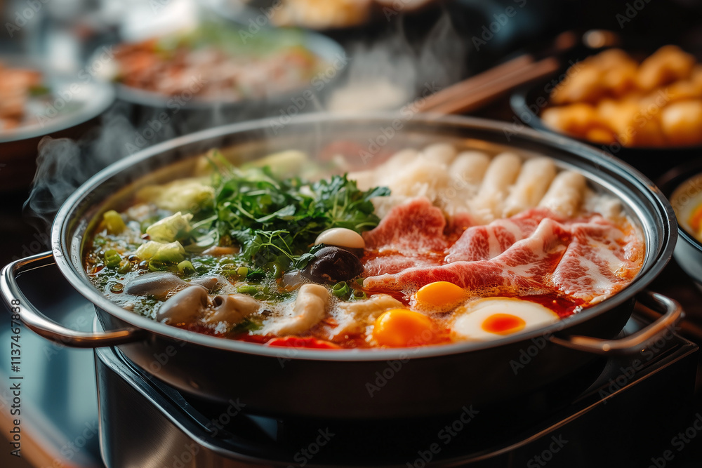 Traditional Chinese Spicy Hotpot Background Traditional Chinese Spicy Hotpot Background