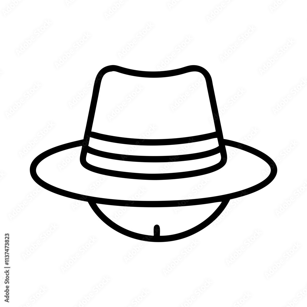 farmer s hat icon, mental health day line art, mental health day icon - simple black line art icon of farmer s hat, for mental health day celebrations. mental health day vector art. farmer s hat icon, mental health day line art, mental health day icon - simple black line art icon of farmer s hat, for mental health day celebrations. mental health day vector art.