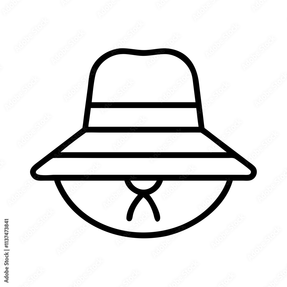 farmer s hat icon, mental health day line art, mental health day icon - simple black line art icon of farmer s hat, for mental health day celebrations. mental health day vector art. farmer s hat icon, mental health day line art, mental health day icon - simple black line art icon of farmer s hat, for mental health day celebrations. mental health day vector art.