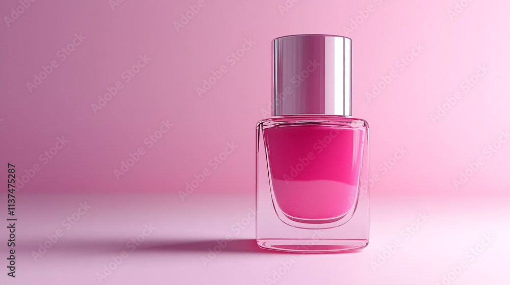 Nail Polish Bottle for Beauty & Grooming - Isolated on White Background Nail Polish Bottle for Beauty & Grooming - Isolated on White Background