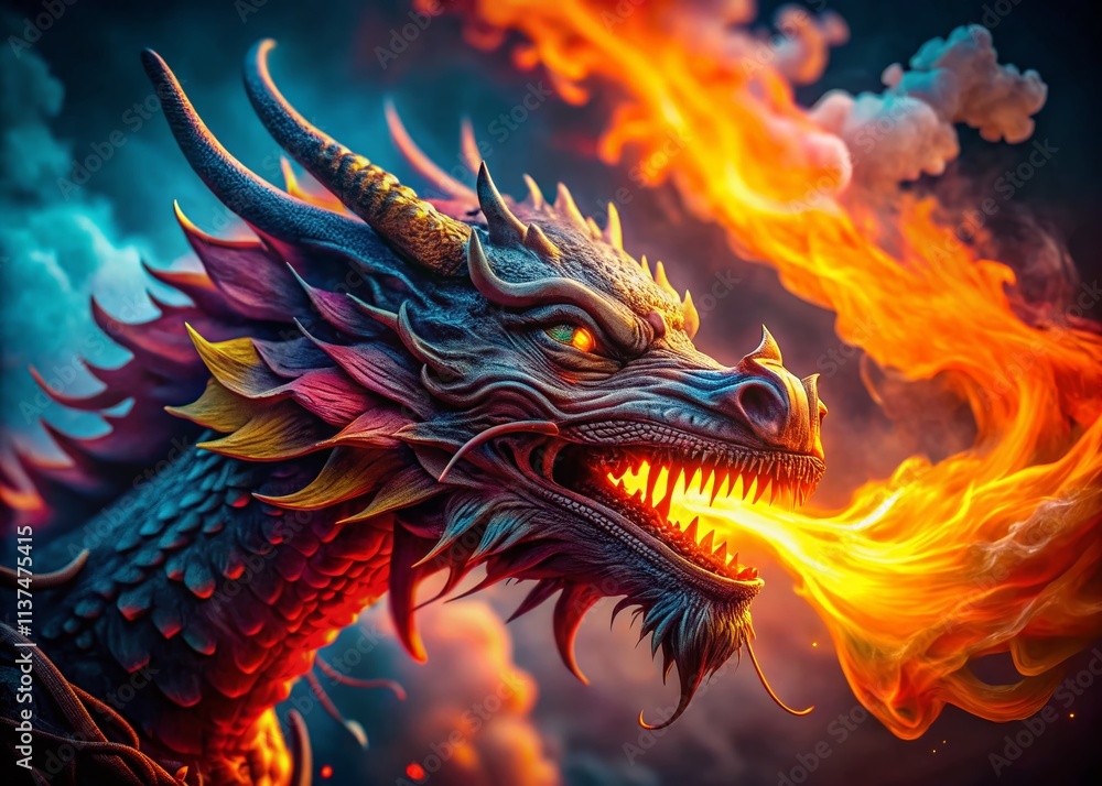 Dragon's Breath: Macro Photography of Fiery Patterns - Fantasy Art Dragon's Breath: Macro Photography of Fiery Patterns - Fantasy Art