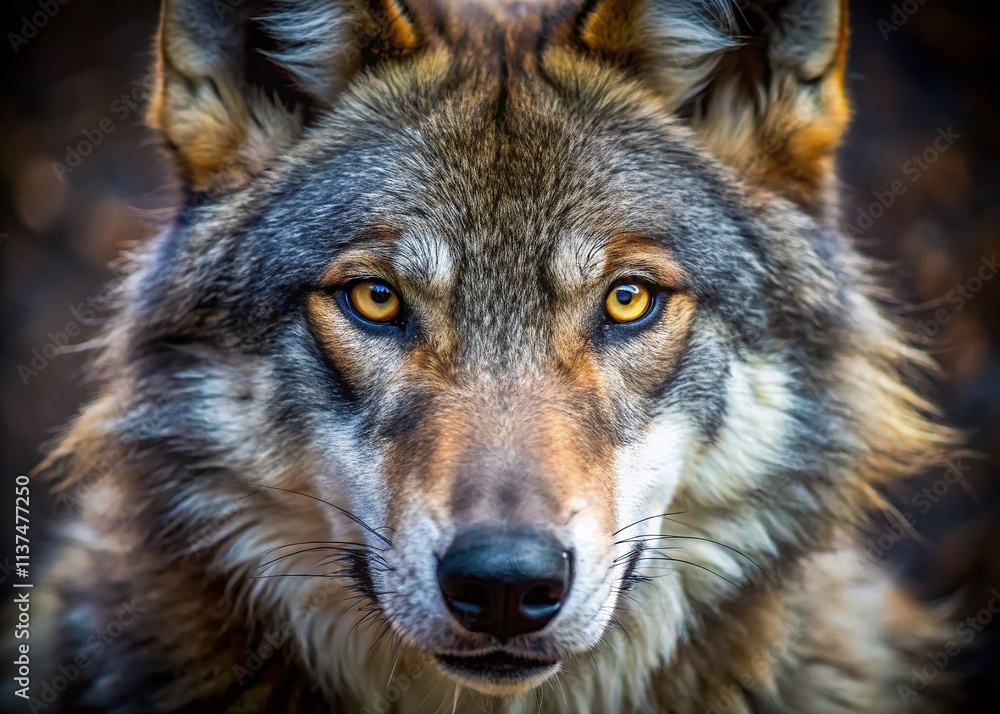 Drone Photography: Closeup Wolf Head Skin Texture - High-Resolution Wildlife Image Drone Photography: Closeup Wolf Head Skin Texture - High-Resolution Wildlife Image