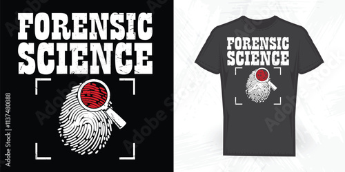 Forensic Science Funny Nursing Lover Vintage Nurse T-shirt Design