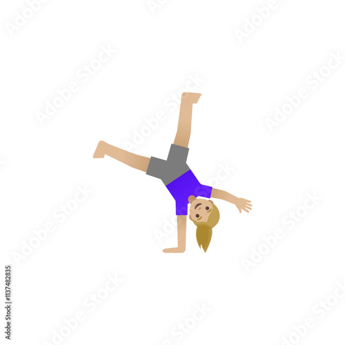 Person Doing Cartwheel Emoji
