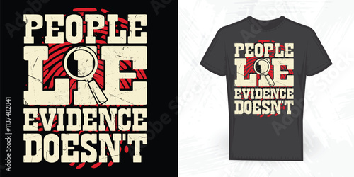 Forensic Science Funny Nursing Lover Vintage Nurse T-shirt Design