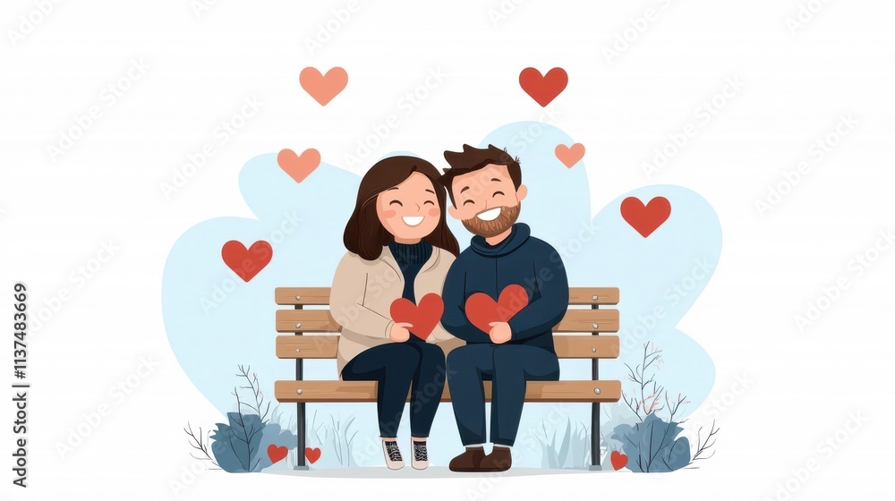 Loving Couple Embracing and Sharing a Tender Moment on Wooden Bench Surrounded by Blooming Flowers and Lush Foliage in a Peaceful Garden Setting Loving Couple Embracing and Sharing a Tender Moment on Wooden Bench Surrounded by Blooming Flowers and Lush Foliage in a Peaceful Garden Setting