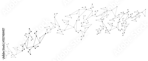 Vector Connect link background. global network technology concept. Digital technology futuristic internet network speed connection white background.