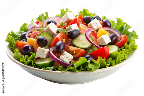 salad with feta cheese and olives