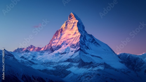 Wallpaper Mural Majestic sunrise over matterhorn peak swiss alps nature photography serene landscape mountain view adventure concept Torontodigital.ca