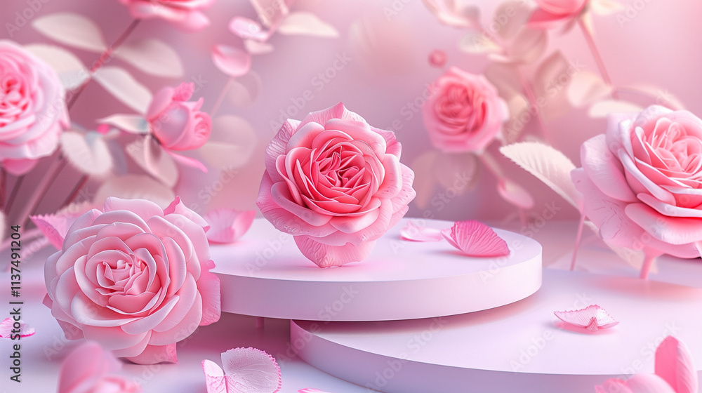 pink cupcake with roses pink cupcake with roses