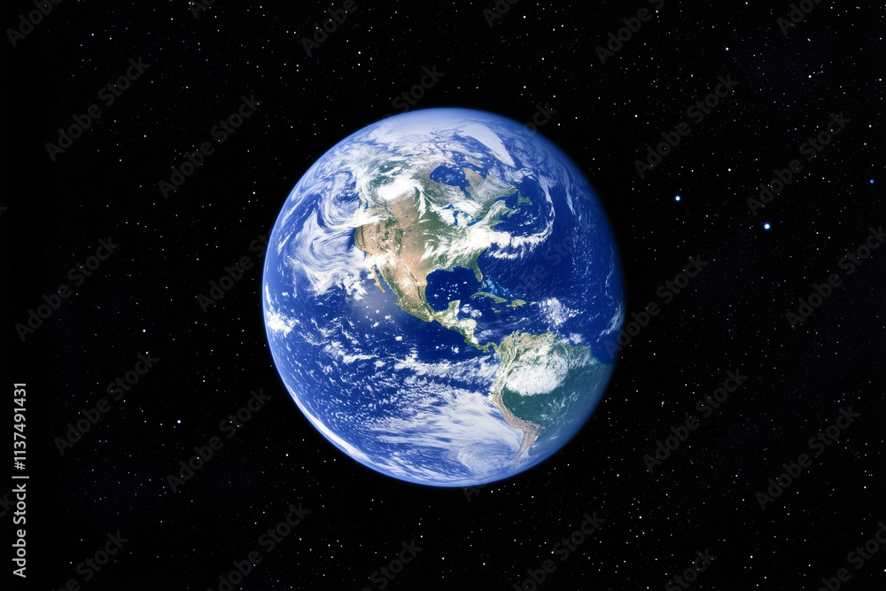 Blue Earth Background Image