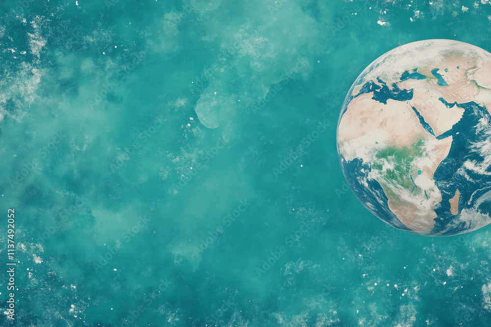 Obraz premium Blue Earth Background Image