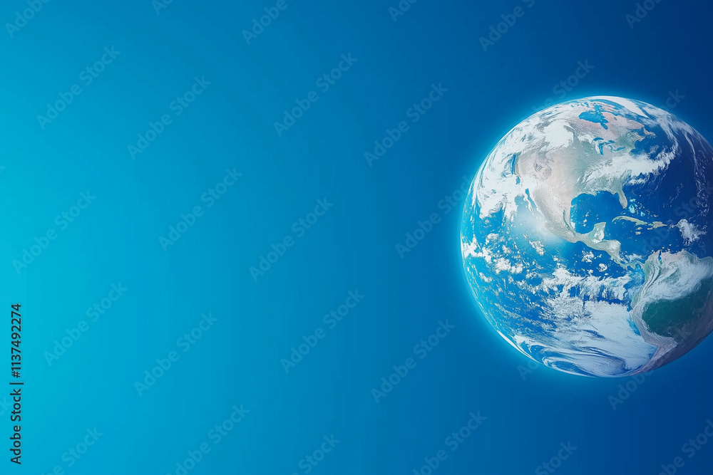 Blue Earth Background Image