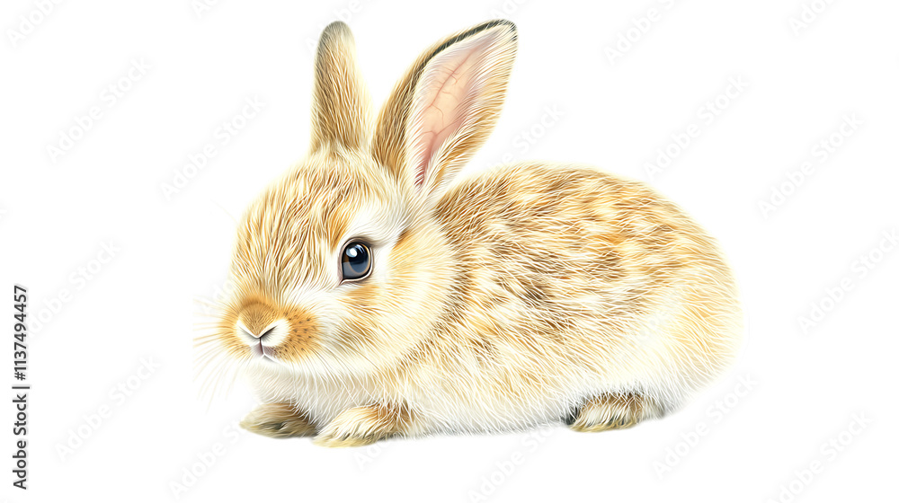 rabbit isolated on white background rabbit isolated on white background