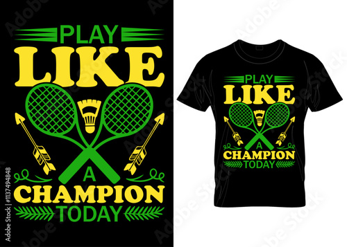 Tennis  baseball modern stylish vector custom t hsirt design tempalte
