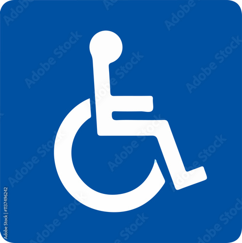 Sign for the disabled design for templates.