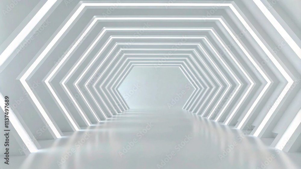 Obraz premium architecture interior with columns