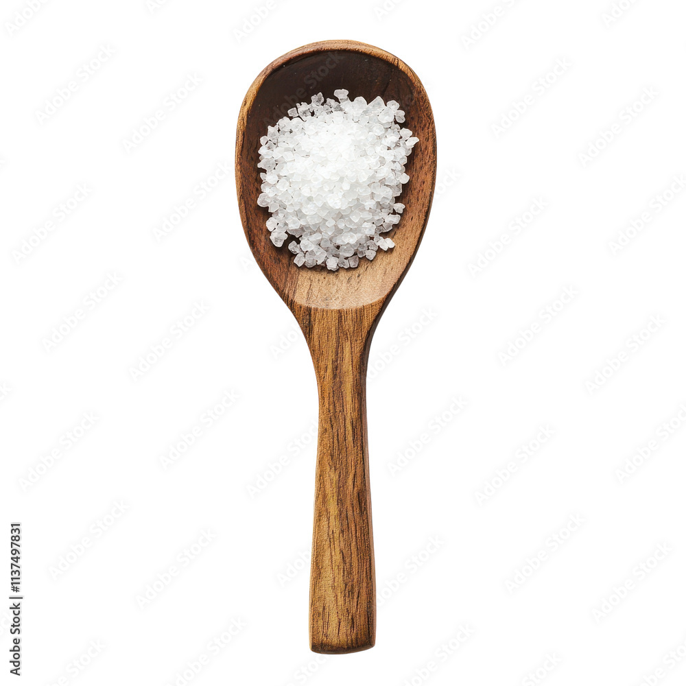 Wooden Spoon with Salt for Cooking Dishes Transparent PNG Background Wooden Spoon with Salt for Cooking Dishes Transparent PNG Background