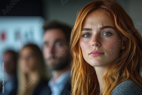 Wallpaper Mural Focused Executive in a Boardroom Meeting Torontodigital.ca