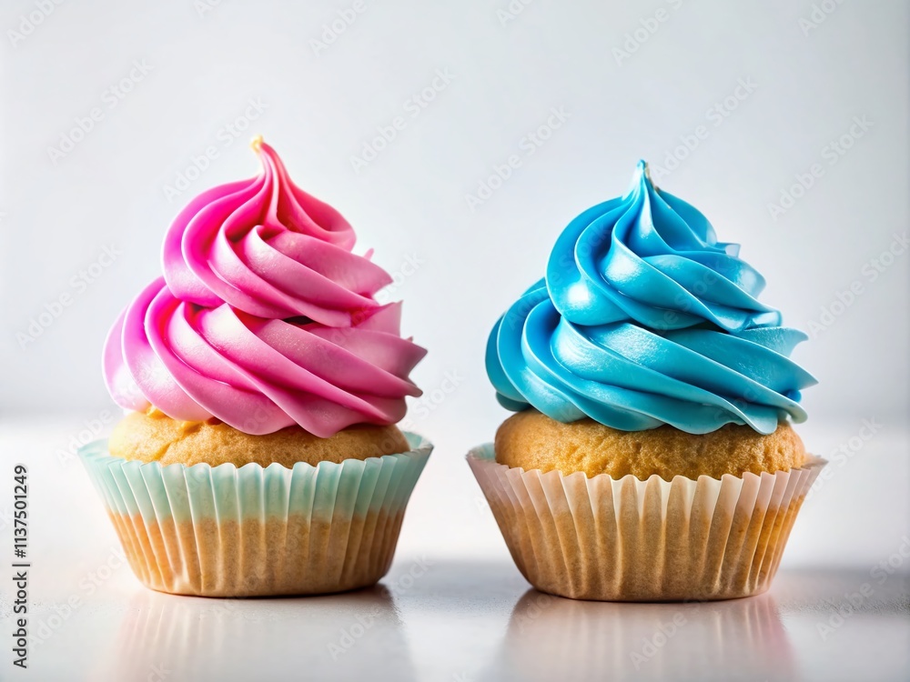 Gender Reveal Party Cupcakes: Boy or Girl? Pink & Blue Sweet Treats Celebration Gender Reveal Party Cupcakes: Boy or Girl? Pink & Blue Sweet Treats Celebration