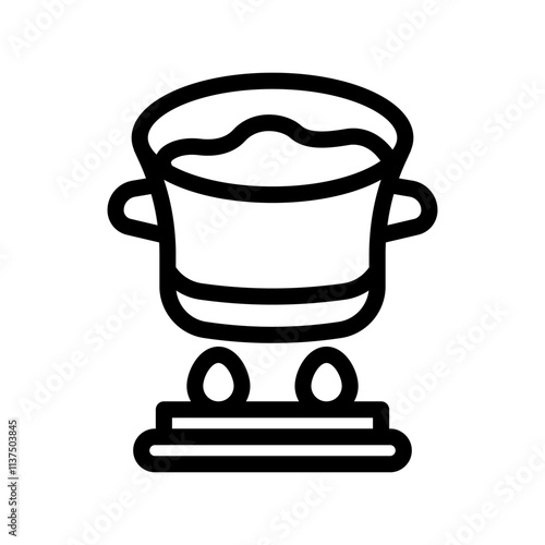 20 stew line icon illustration vector graphic