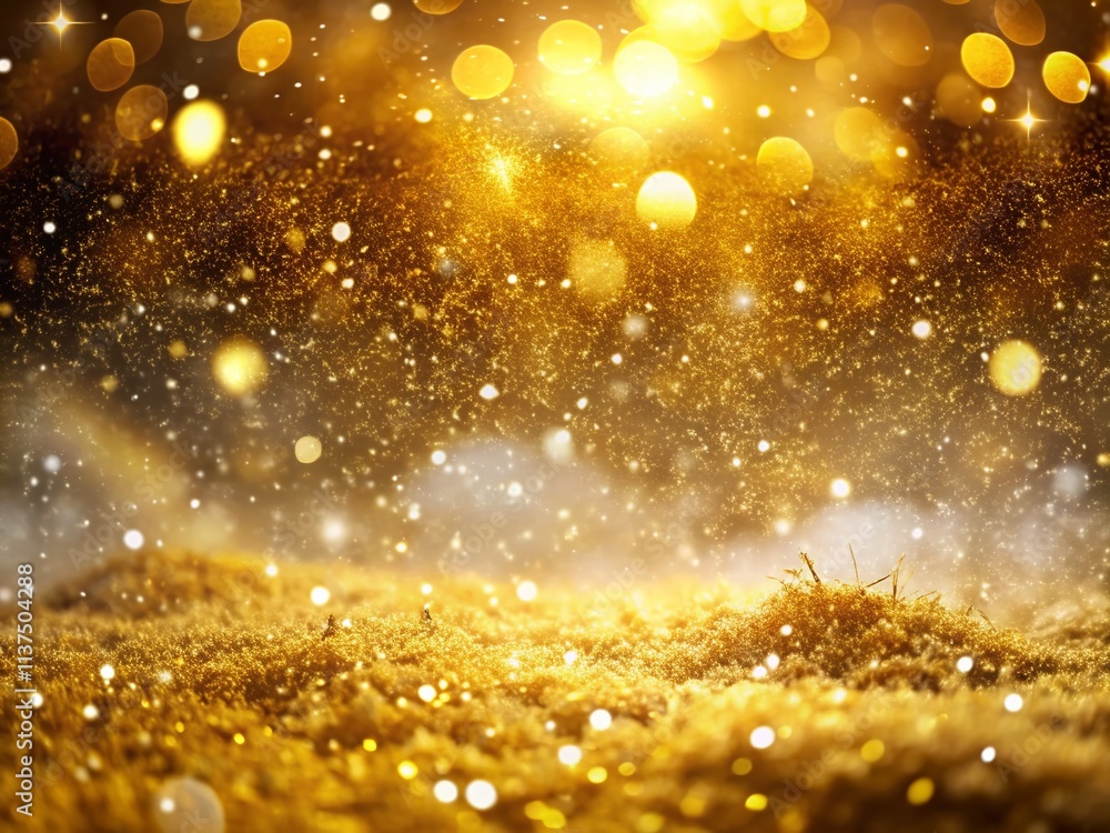 Golden Abstract Texture Background, Long Exposure Snowfall Photography, Winter Scene, Artistic Image Golden Abstract Texture Background, Long Exposure Snowfall Photography, Winter Scene, Artistic Image