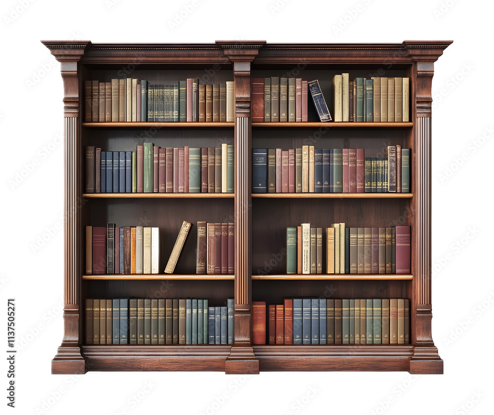 bookshelf isolated on white background bookshelf isolated on white background