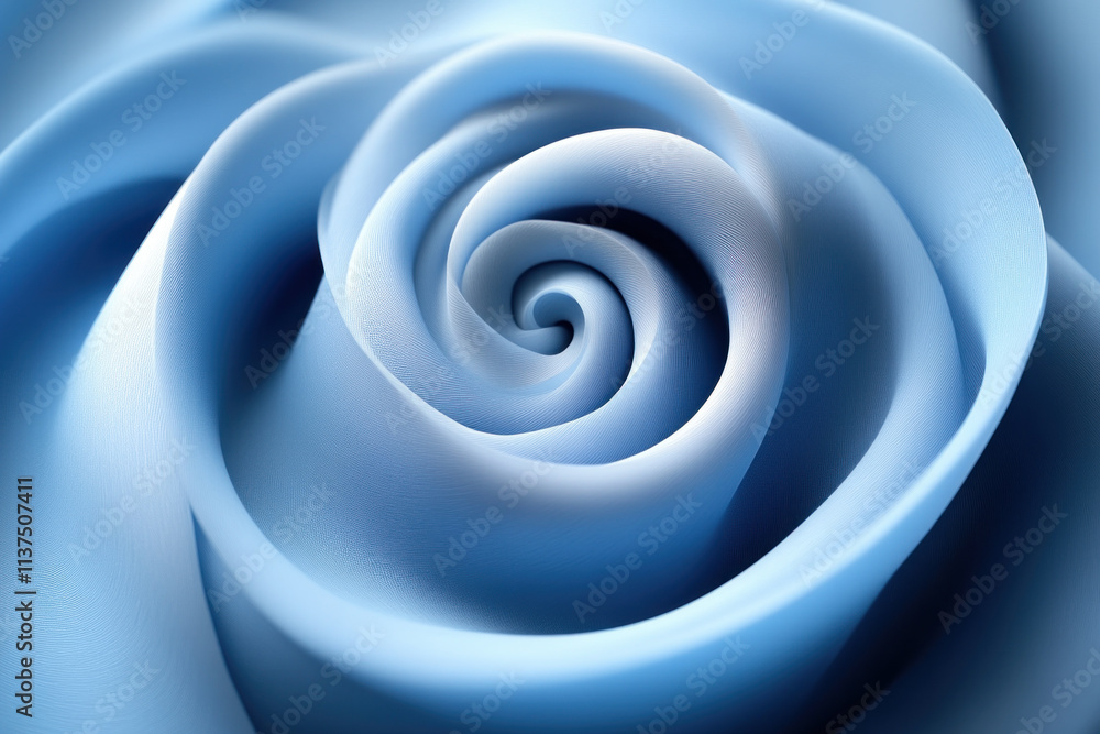 Blue Abstract Swirls Form a Mesmerizing Spiral Pattern Smoothly Blue Abstract Swirls Form a Mesmerizing Spiral Pattern Smoothly