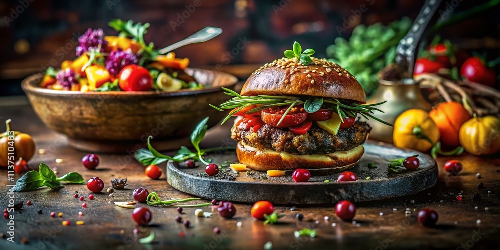 Grungy Ornamental Food Photography: Delicious Dishes on Rustic Backgrounds Grungy Ornamental Food Photography: Delicious Dishes on Rustic Backgrounds