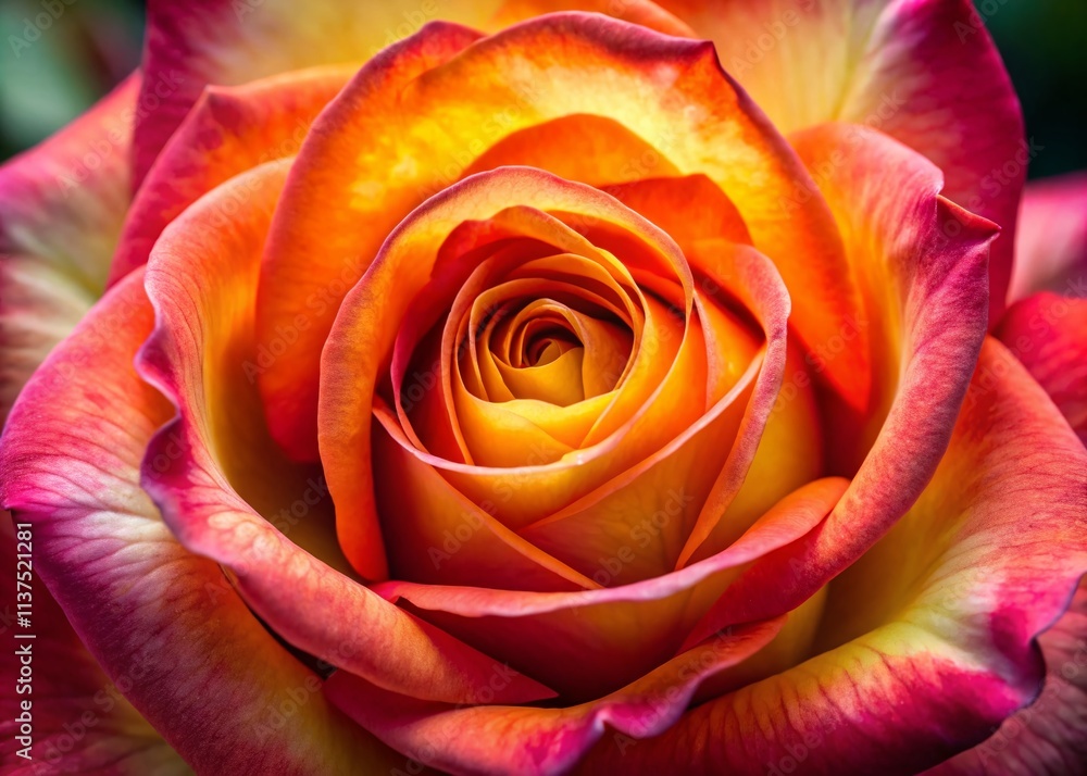 Hybrid Rose Rosa Flower Photography, Stunning Blooms, Rule of Thirds Composition, Close-up Macro Shot, Vibrant Colors, Garden Roses, Floral Images