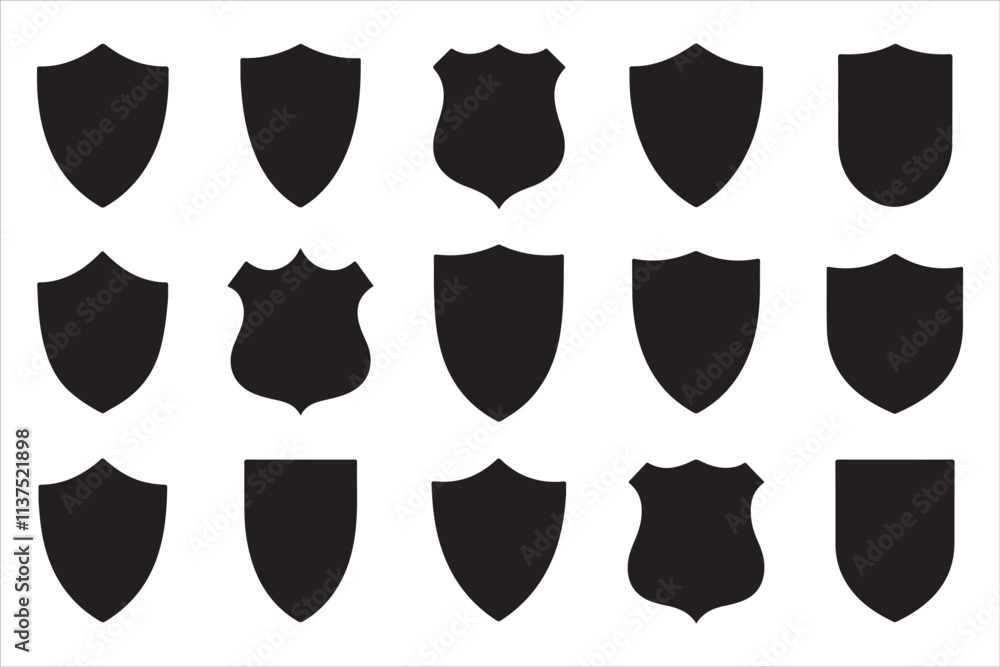 Collection of Shield Silhouettes for Design
Collection of Shield Silhouettes for Design