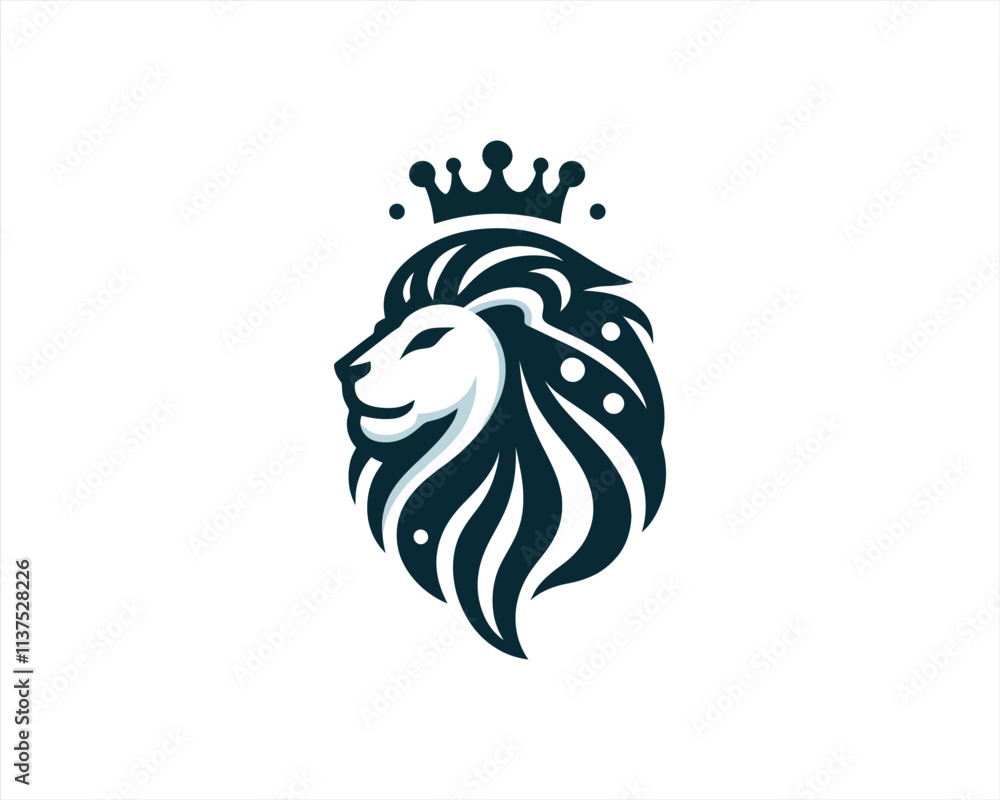 Lion Logo Design Vector Template. Lion Head Logo Icon Vector illustration. Black and white Lion head vector illustration.
Lion Logo Design Vector Template. Lion Head Logo Icon Vector illustration. Black and white Lion head vector illustration.