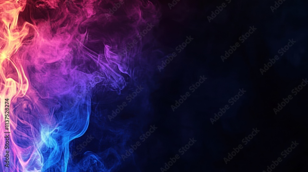 Abstract Colorful Smoke Art: A Vivid Symphony of Blue, Pink, and Purple Hues Abstract Colorful Smoke Art: A Vivid Symphony of Blue, Pink, and Purple Hues