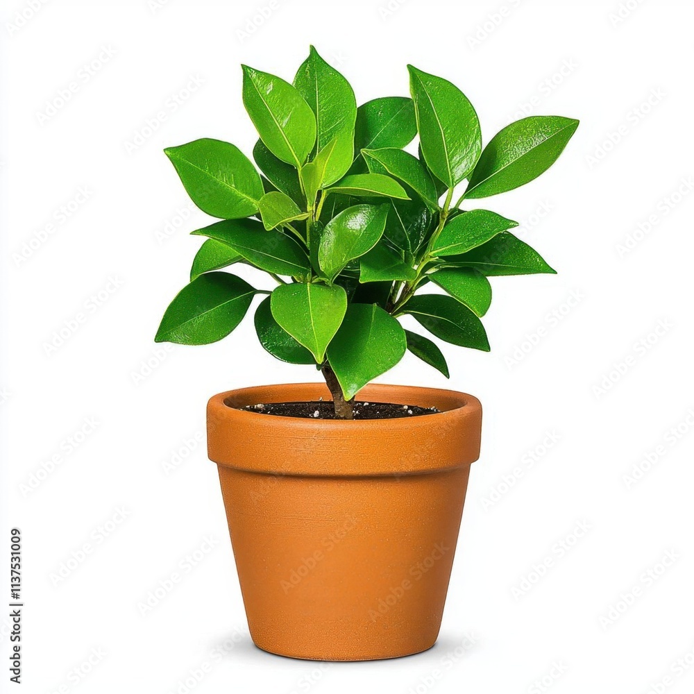 A photostock of a traditional terracotta flower pot, isolated on a white background, earthy and simple, High Quality A photostock of a traditional terracotta flower pot, isolated on a white background, earthy and simple, High Quality