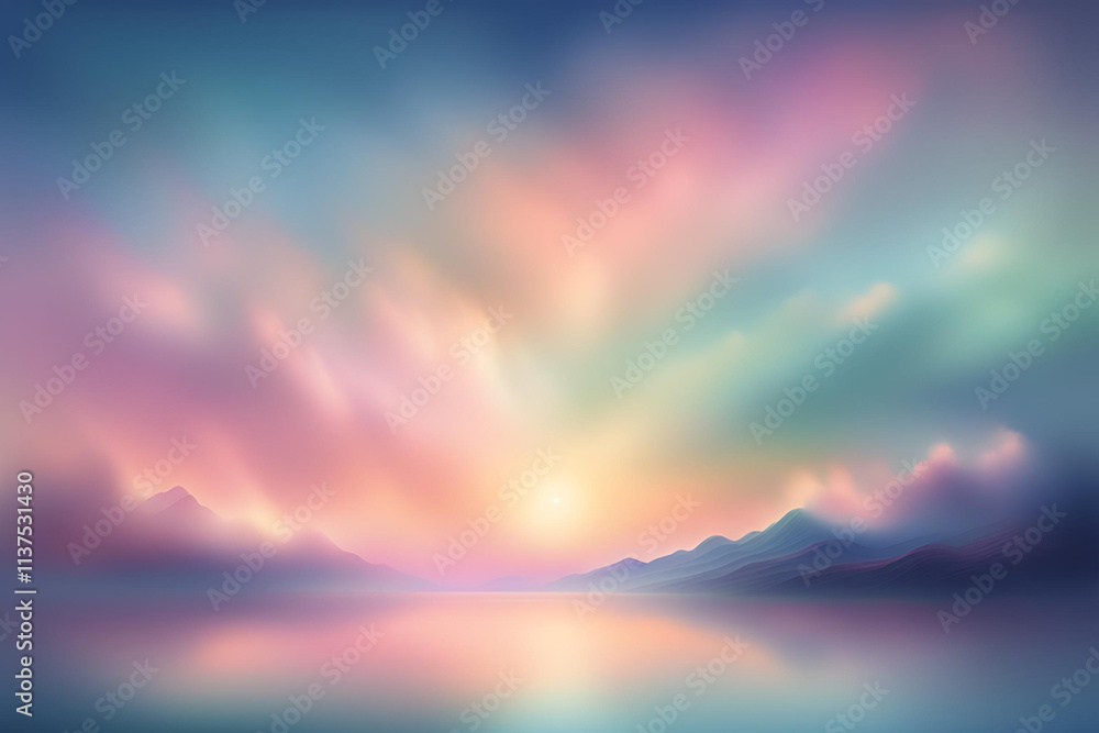 Fototapeta premium mountain landscape sunset