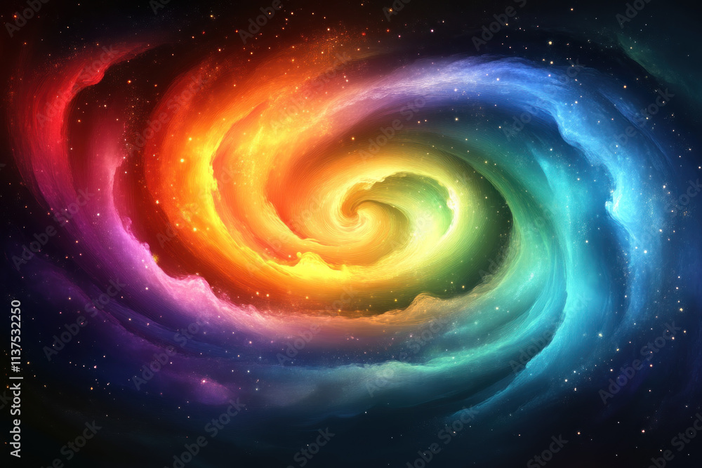 Cosmic Swirl Paints Nebula with Vibrant Colors Across the Universe Cosmic Swirl Paints Nebula with Vibrant Colors Across the Universe