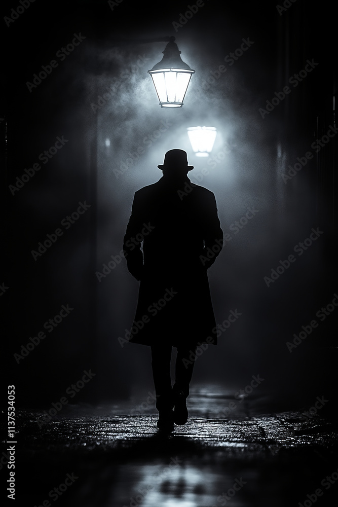 A dark figure illuminated by a retro lantern walks on a black background, black and white photo, high resolution, cinematography. A dark figure illuminated by a retro lantern walks on a black background, black and white photo, high resolution, cinematography.