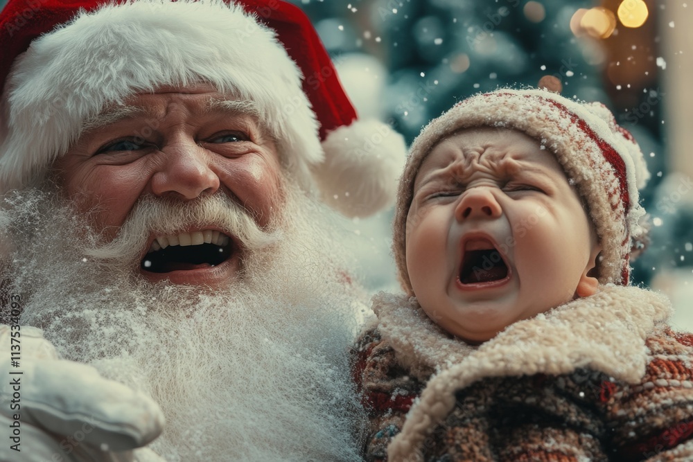 Jolly noel, Ñute baby boy tearing with santa claus. Christmas digital ads visual idea visual for print ad and web marketing use. Xmas sale banners. Seasonal cheer ads. Seasonal celebration ads. Jolly noel, Ñute baby boy tearing with santa claus. Christmas digital ads visual idea visual for print ad and web marketing use. Xmas sale banners. Seasonal cheer ads. Seasonal celebration ads.