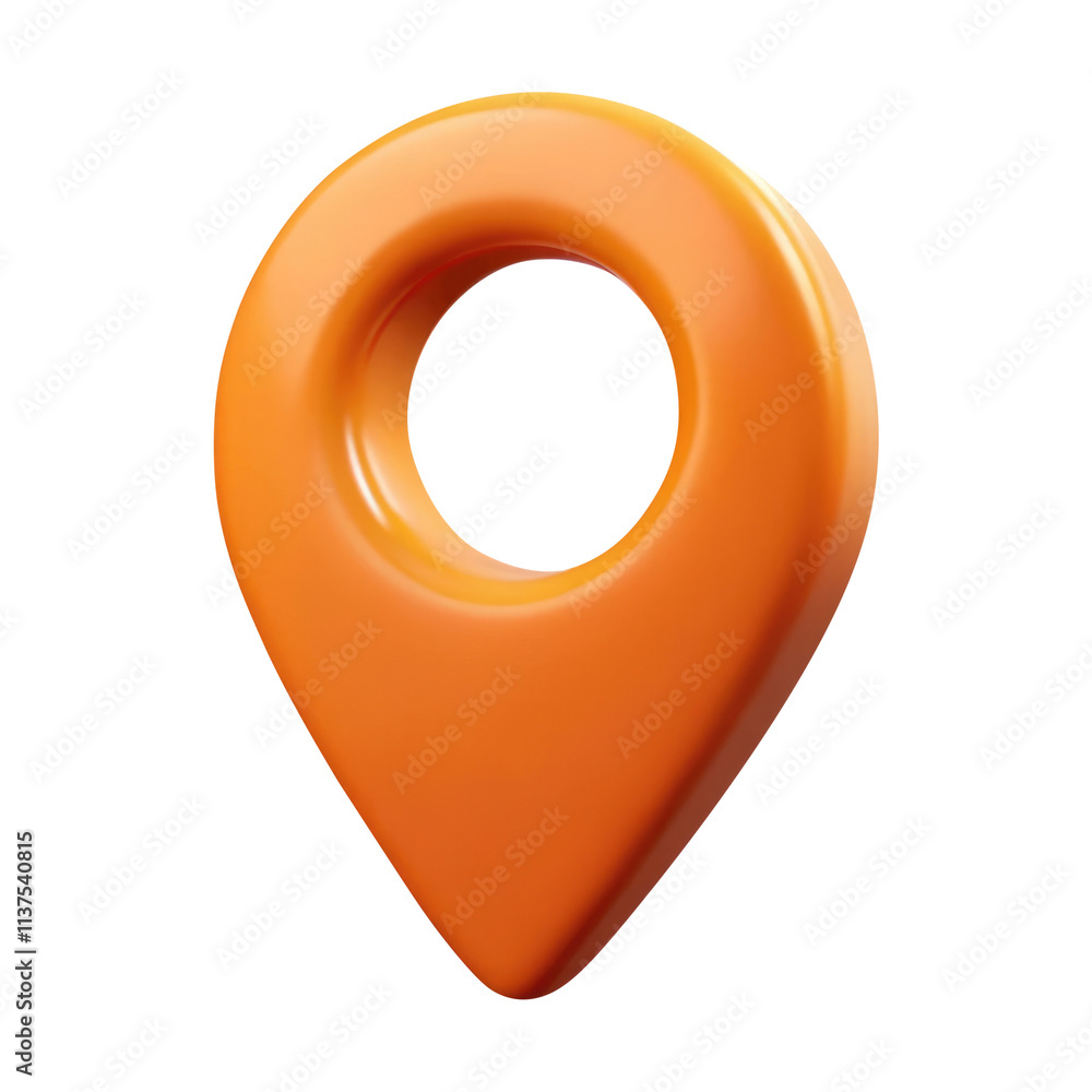 orange location pin 3d render icon in cartoon plastic style minimal isolated on transparent white background, clipping path orange location pin 3d render icon in cartoon plastic style minimal isolated on transparent white background, clipping path