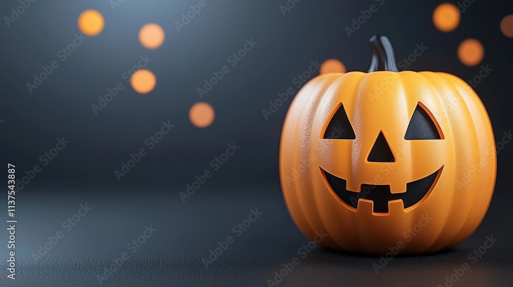 Carved Halloween jack o lantern pumpkin with glowing eyes and spooky carved face in the dark night against a blurred background Eerie ominous and sinister autumn or fall themed seasonal for holiday Carved Halloween jack o lantern pumpkin with glowing eyes and spooky carved face in the dark night against a blurred background Eerie ominous and sinister autumn or fall themed seasonal for holiday