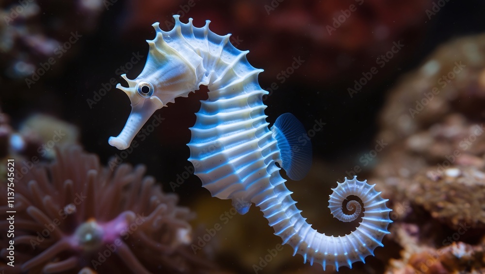 Obraz premium Mediterranean Seahorse - Hippocampus guttulatus